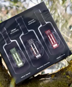COFFRET-DÉCOUVERTE H DE LEOS – HUILES D’OLIVE (3x100 ML)