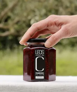 CONFITURE ARTISANALE DE FRAMBOISES AU THYM SAUVAGE
